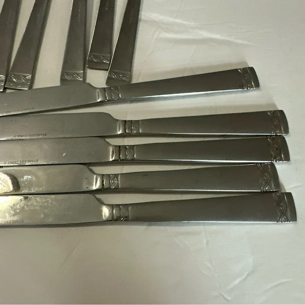 Cambridge Stainless Flatware Danielle Dinner Forks Knives Spoons‎ Set of 24 Pcs